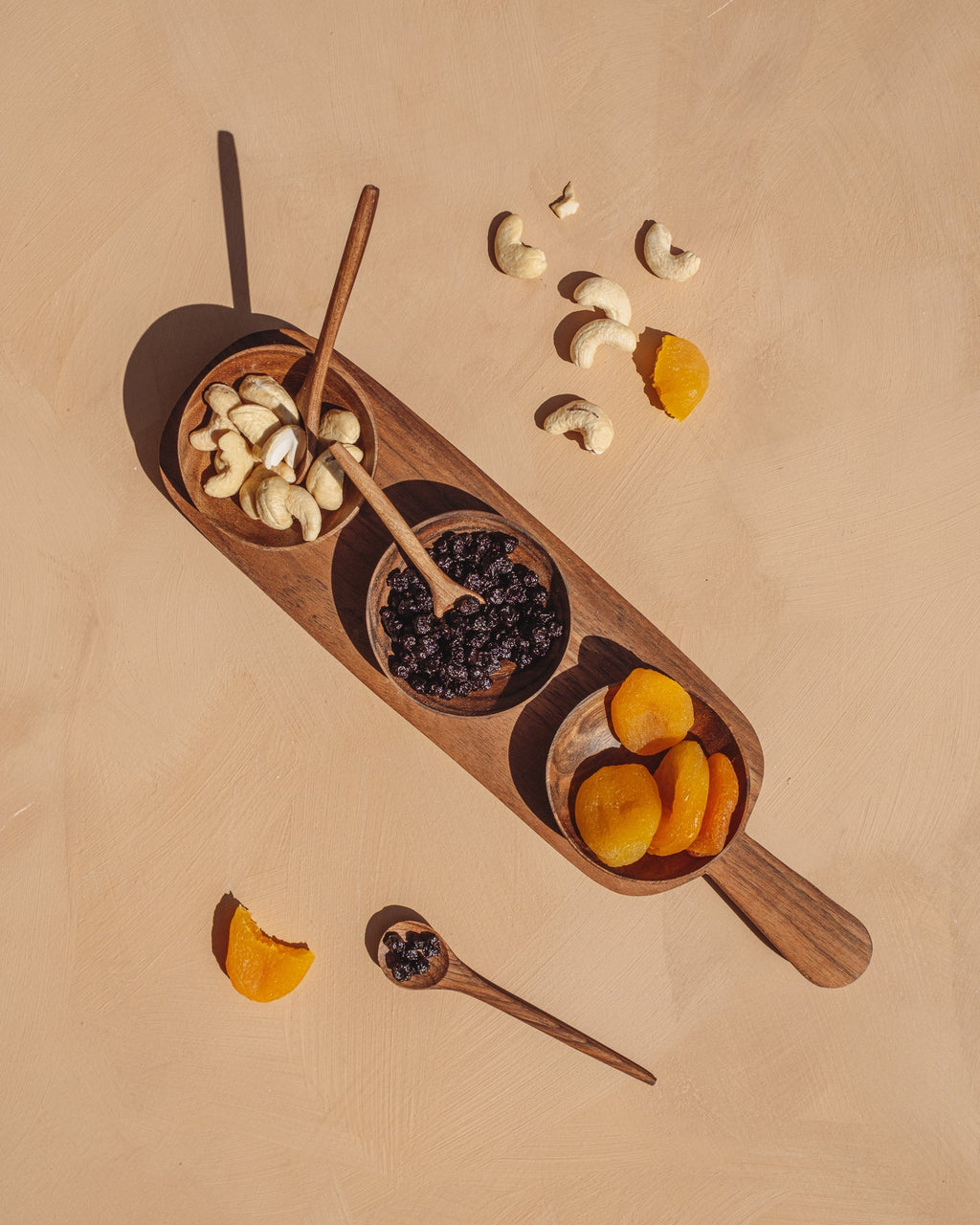 The Walnut Condiment Serving Set